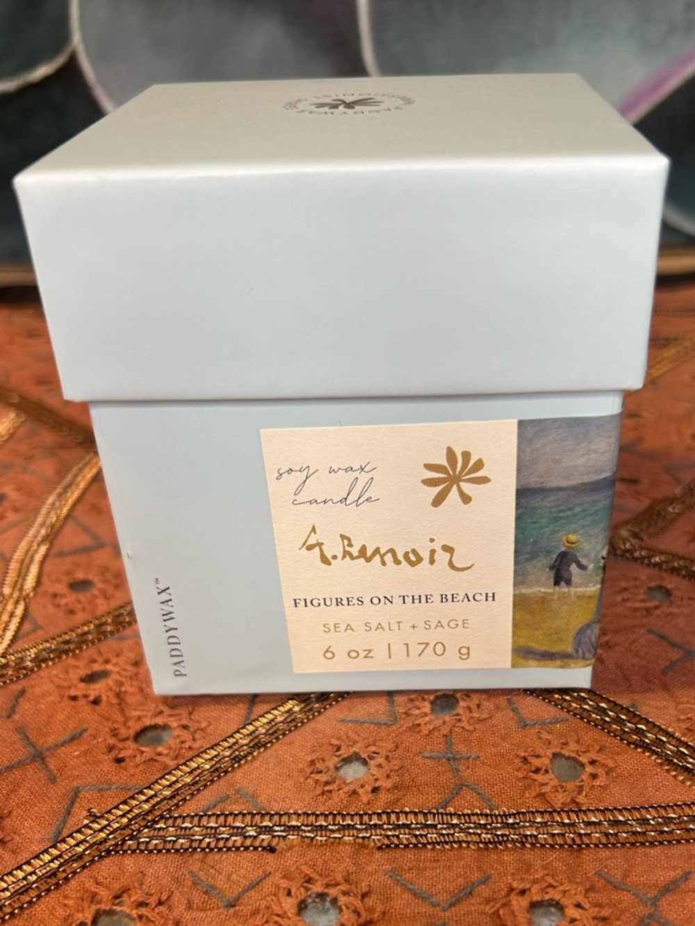 Paddywax Impressionist Sea Salt + Sage Scented Jar Candle - Picture 4 of 5